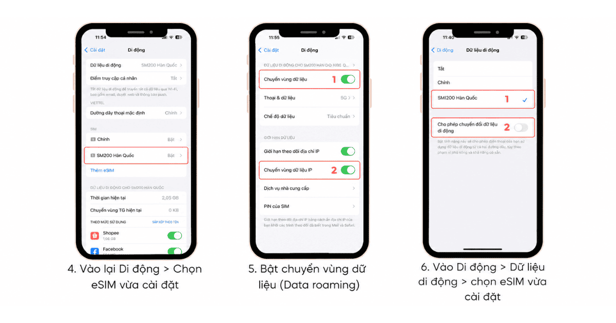Cách Cài Đặt eSIM Trên iPhone