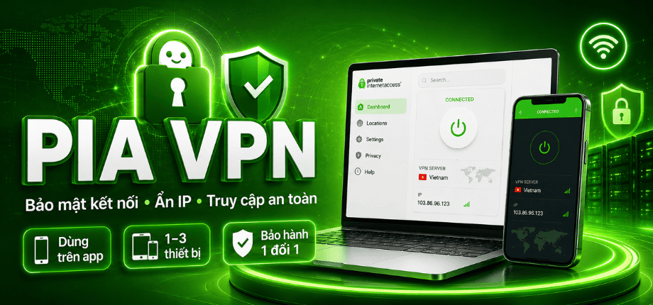 PIA VPNรองรับความปลอดภัยในการเชื่อมต่อ ซ่อนที่อยู่ IP และการเข้าถึงอินเทอร์เน็ตที่ปลอดภัยยิ่งขึ้นเมื่อใช้บนแอป พร้อมนโยบายการรับประกัน 1 ต่อ 1 ระหว่างการใช้งาน