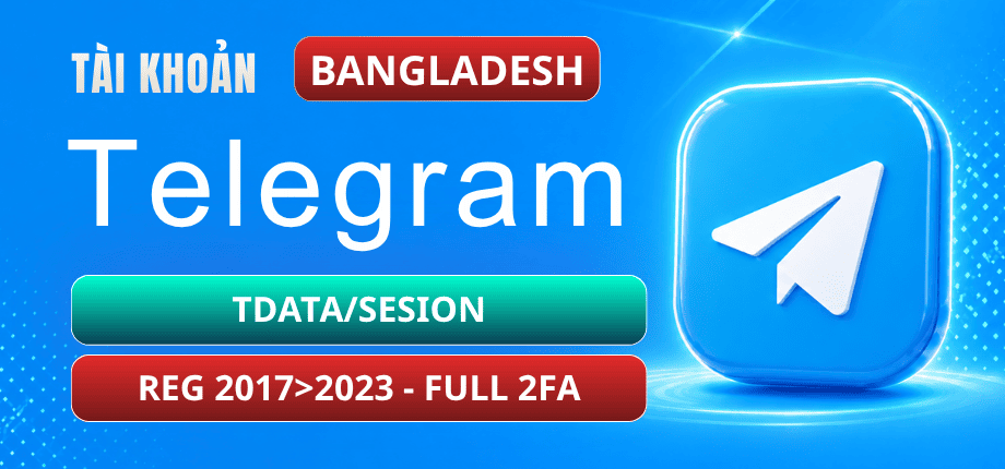 Bangladesh Telegram Account +880 Stock - Reg 2017>2023 - Tdata/Session - Full 2FA