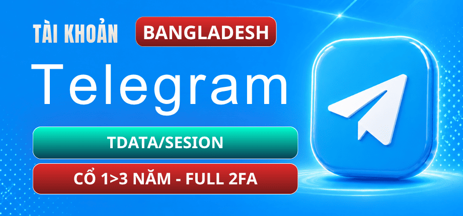 Bangladesh Telegram Account +880 Stock - Reg 1>3 Years - Tdata/Session - Full 2FA