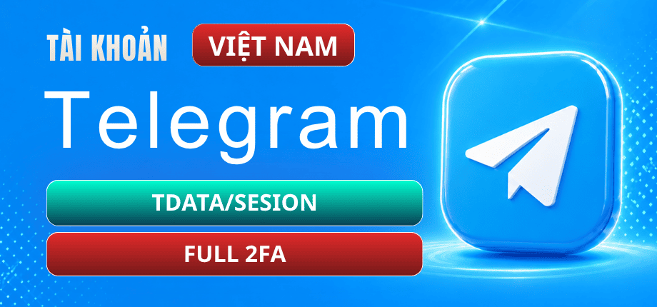 Vietnam Telegram Account +84 - Tdata/Session - Full 2FA